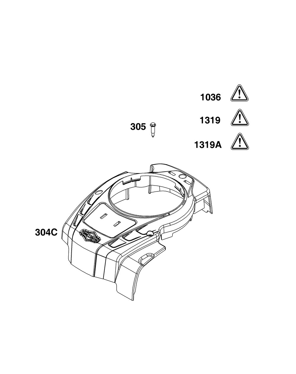 Blower Housing Group Diagram and Parts List for 103M02-0104-H5 100000 - 19Z999 Briggs and Stratton Engine